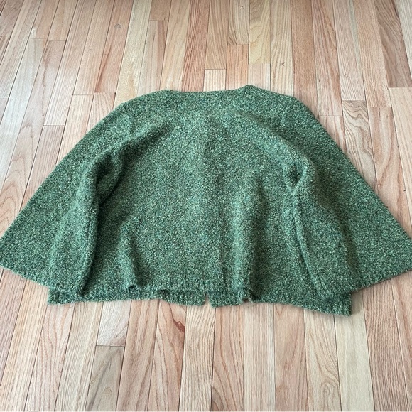 JH Collectibles Sweater Womens XL Green Knit Button Up Bell Sleeves Cottagecore - Picture 7 of 8
